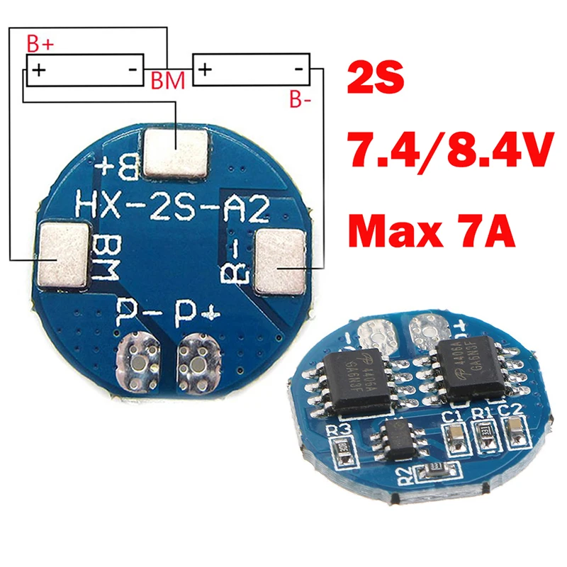 

18650 Charger Protection Board Bms 2S 5A Li-ion Lithium Battery 7.4V 8.4V PCM For Li-ion Lipo Battery Max 7a Diy Kit