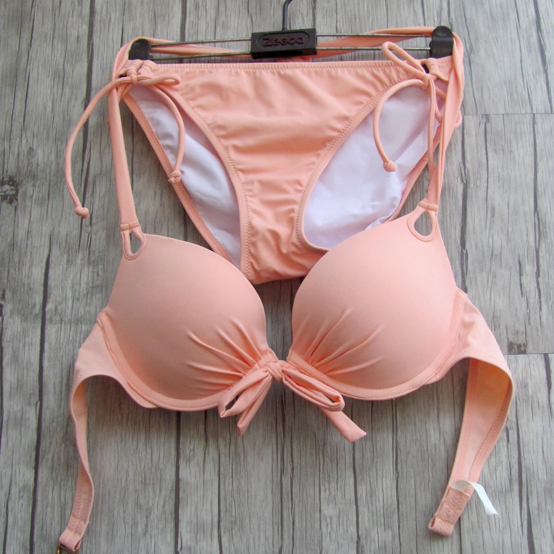 Женские бикини оранжевые купальные костюмы сексуальные на косточках Maillot De Bain