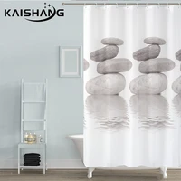 k water pebble print polyester fabric shower curtain thicken process bath products mildew resistant waterproof bath curtains
