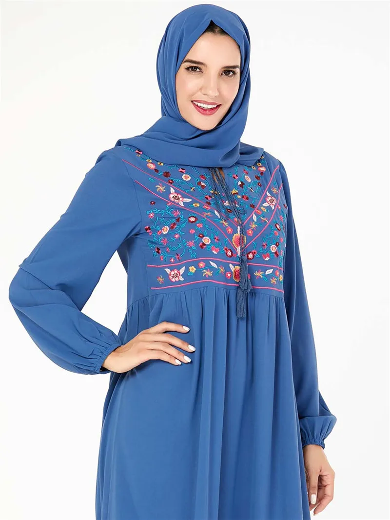 Мусульманское вечернее платье длинное мусульманское размера плюс скромные