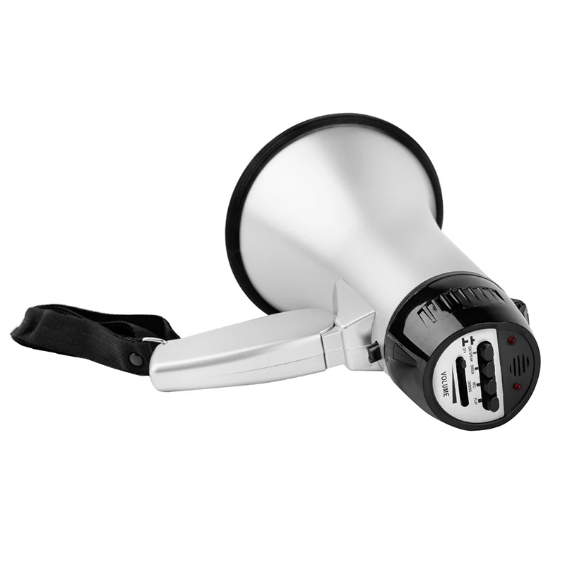 Портативный громкоговоритель динамик Bullhorn с мощностью 20 Вт и складной ручкой для