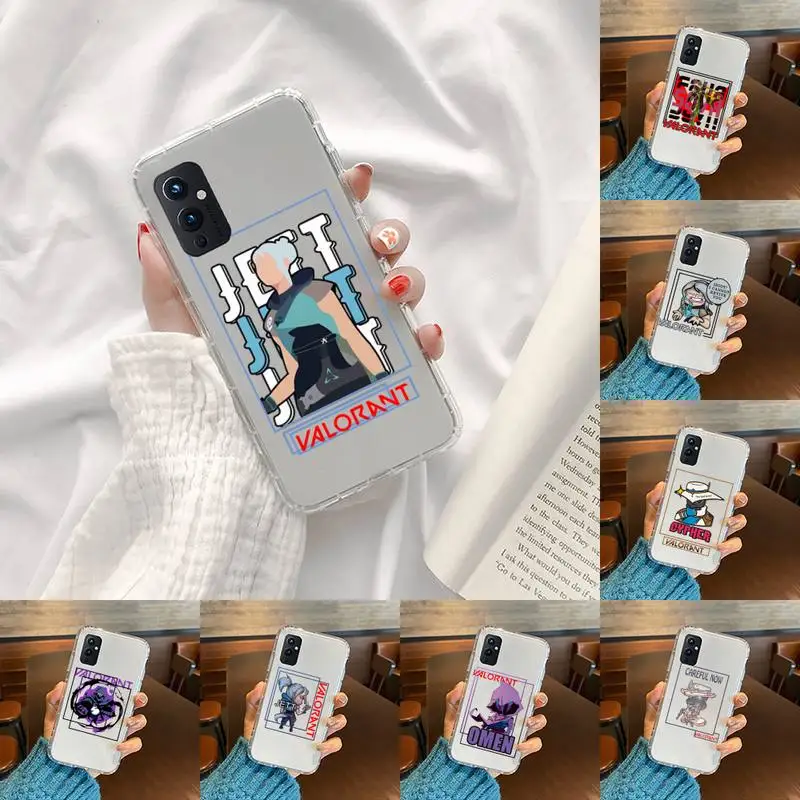 

Valorant Phone Case Transparent For OnePlus 9 8 7 7t 8t Oppo find X3 X2 reno5 Vivo X60 X50 Pro MeiZu 17 16XS