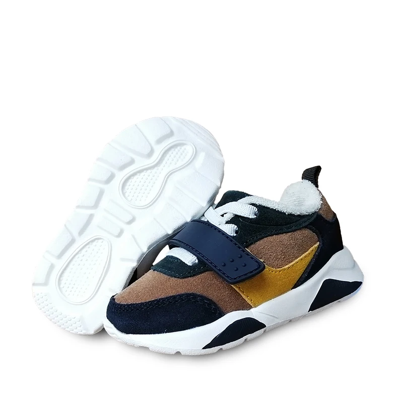 Модные 1 пара Детские Натуральная кожа детские кроссовки для мальчиков и обувь