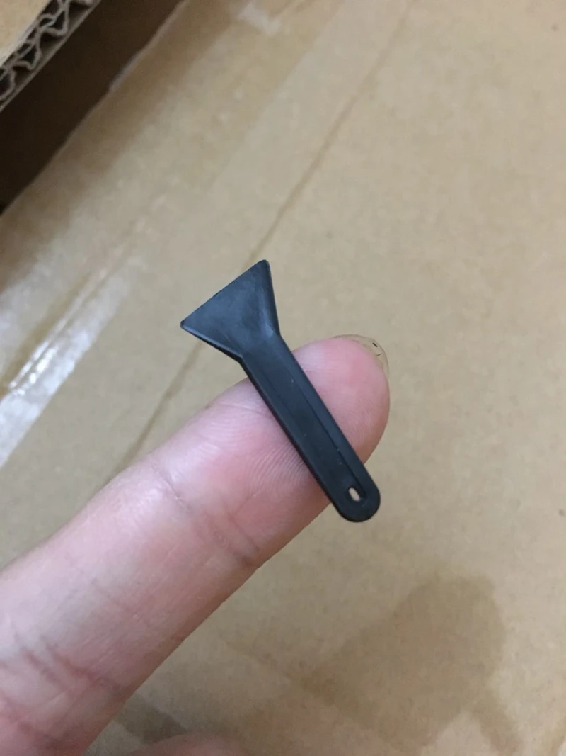 Пластиковый прозрачный скопер черный мини пластиковый скребок для измельчения