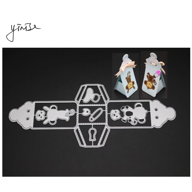 YINISE металлические режущие штампы для трафареты скрапбукинга бутылки молока