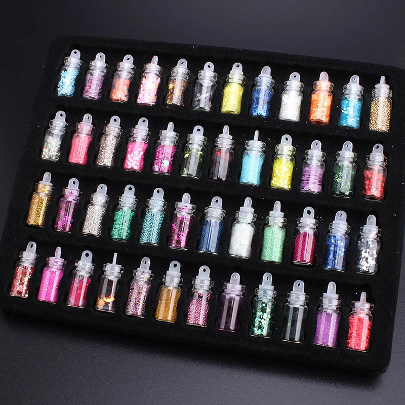 5/шт стеклянная Ретро бутылка Lucky Glass Glitter Sequins маленькая пробковая дрифтерная