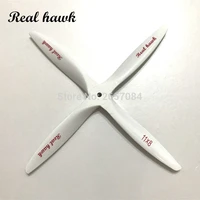 4 blade 11x611x711x8 ccw or cw white wooden propeller for scale rc gas airplane model