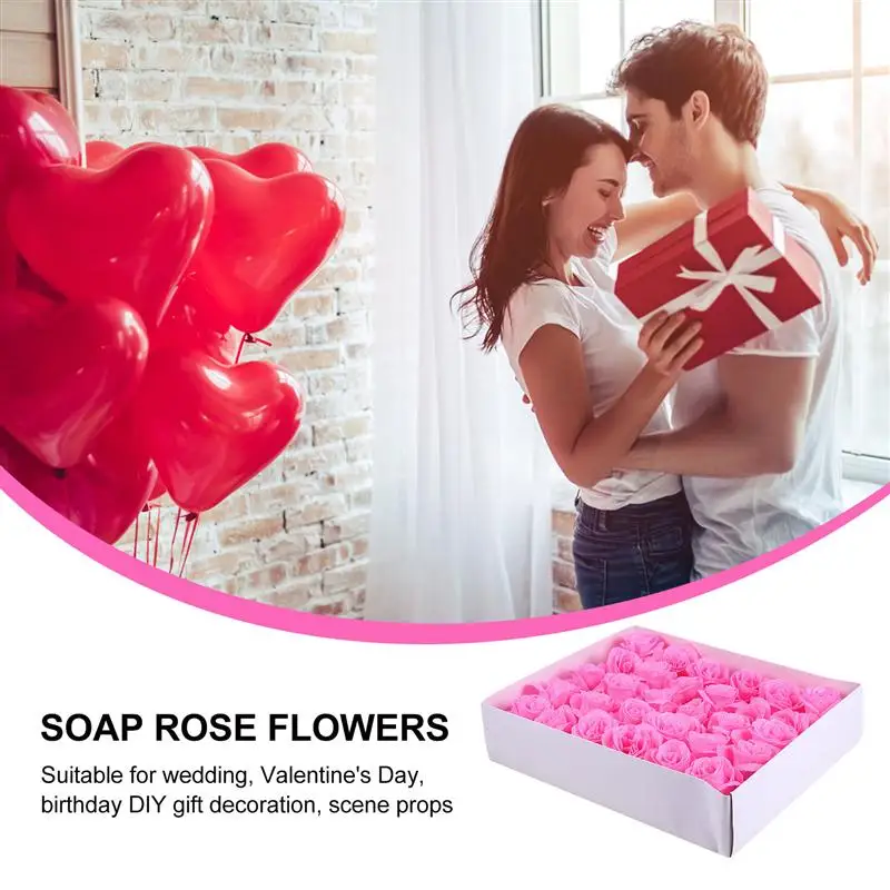

30Pcs Artifical Rose Floral Scented Soap Roses DIY Wedding Valentine's Day Soap Flowers For Wedding Valentine's Day