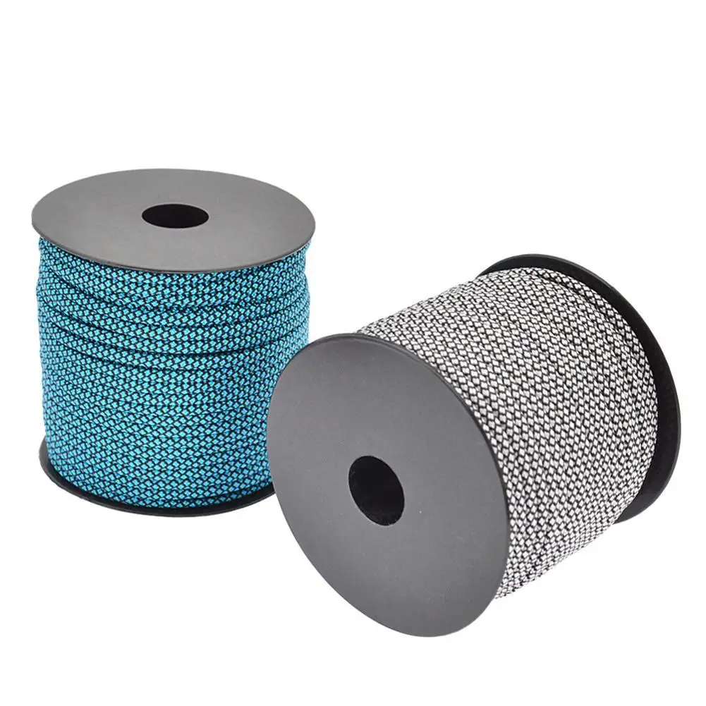 

4mm 50 Meters Umbrella Rope 7 Strands Multi-function Rope Outdoor Camping Tent Traction Braided Rescue Binding Climbing Rope