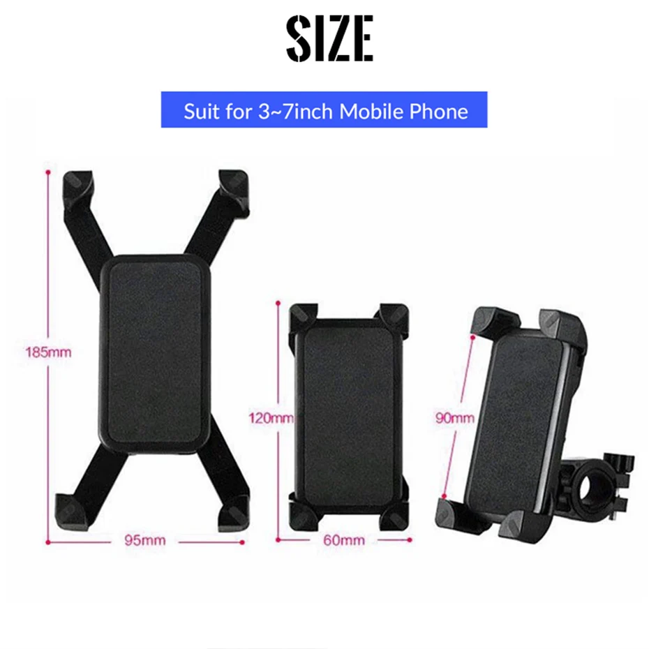 bicycle motocycle circle moto bike mobile phone holder support celular handlebar bracket mount for universal smartphone free global shipping