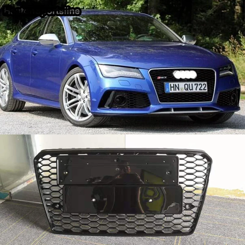 A7 RS7 стиль Эмблема Логотип передний сотовый бампер сетка решетка для Audi S7 2012
