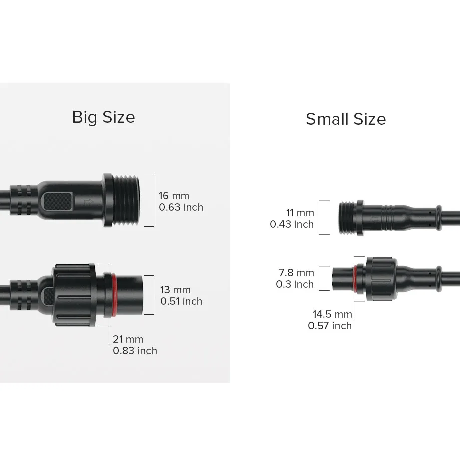 Водонепроницаемый разъем для светодиодной ленты 5 пар 2/3/4/5 контактов|led connector|led