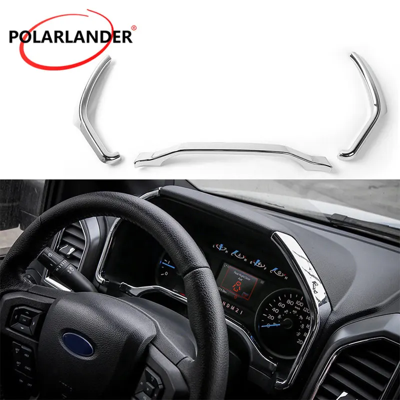 

Chrome Instrucment Panel 6Colors Prevent scratches&wear Fashion Dash Board Decorative Trim For F/ord F150 2015 2016 2017