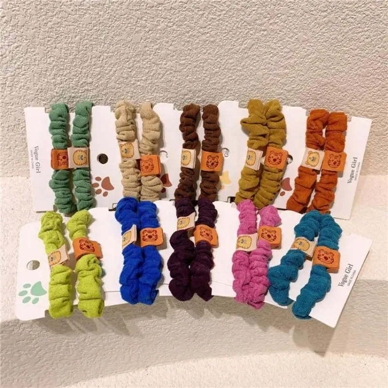

Sweet Candy Color Hair Ribbons Children Pleated Hair Accessories Children Hair Styling Tools Girls Scrunchies Ponytails Headwear