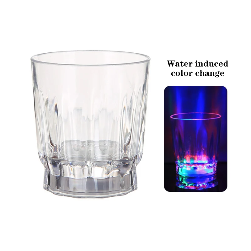 1PC/4 шт Мини Модный Красочный Светодиодный светильник мигающий выстрел стекло со