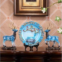 2020 nordic lucky elk crafts animal statue decorations home office bar desktop decoration gifts creative artworks
