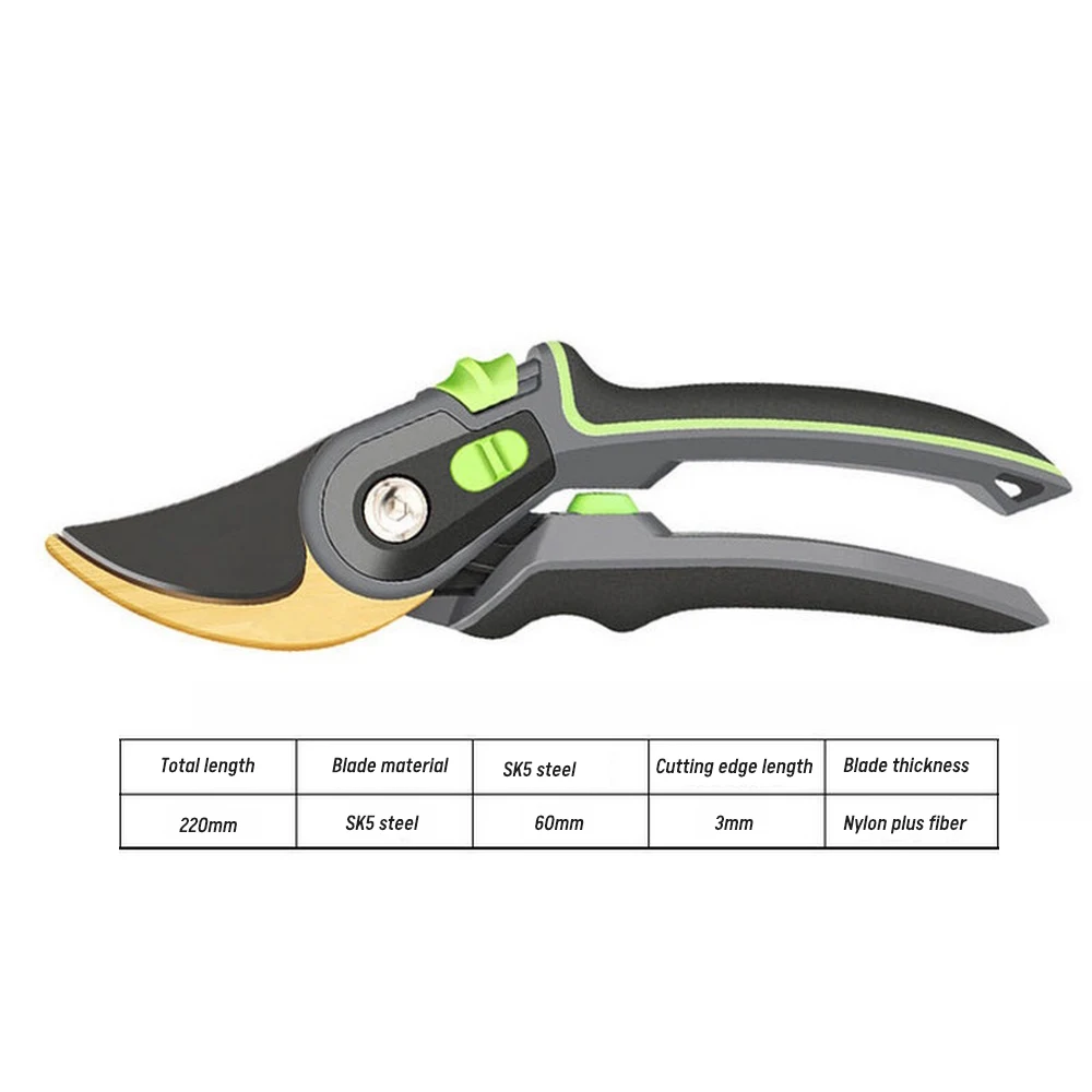 

Pruning Shears Household Large Opening Garden Shears Can Trim Stainless Steel Fruit Tree Flowers Plastic Tube Safe Trimming Tool