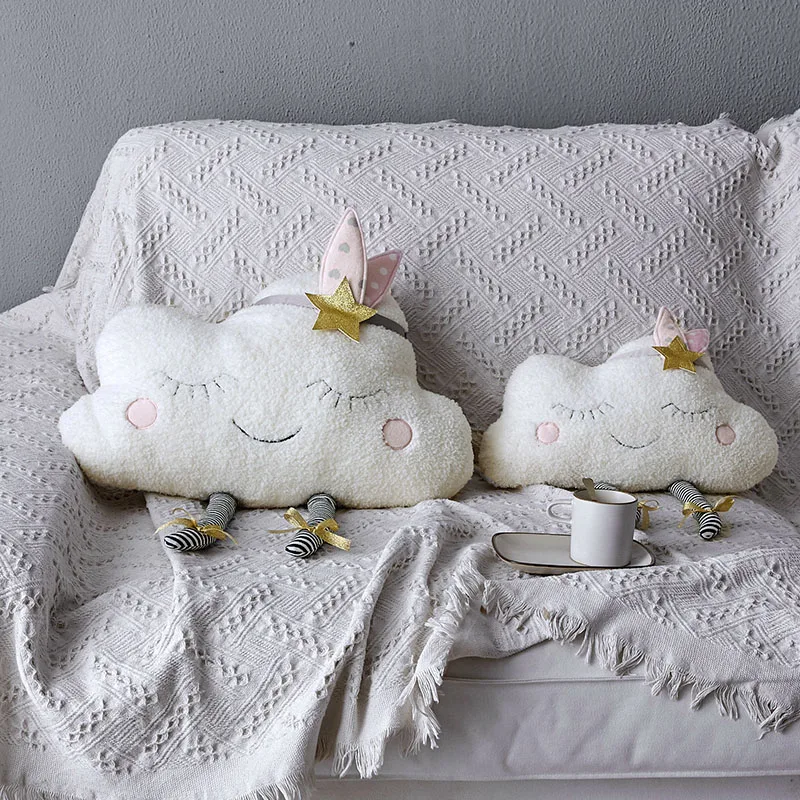 New Arrival Ins Kawaii Cloud Plush Pillow Stuffed Cartoon Soft Toy Cushion Grils Home Decor Birthday For Gift Children | Игрушки и хобби