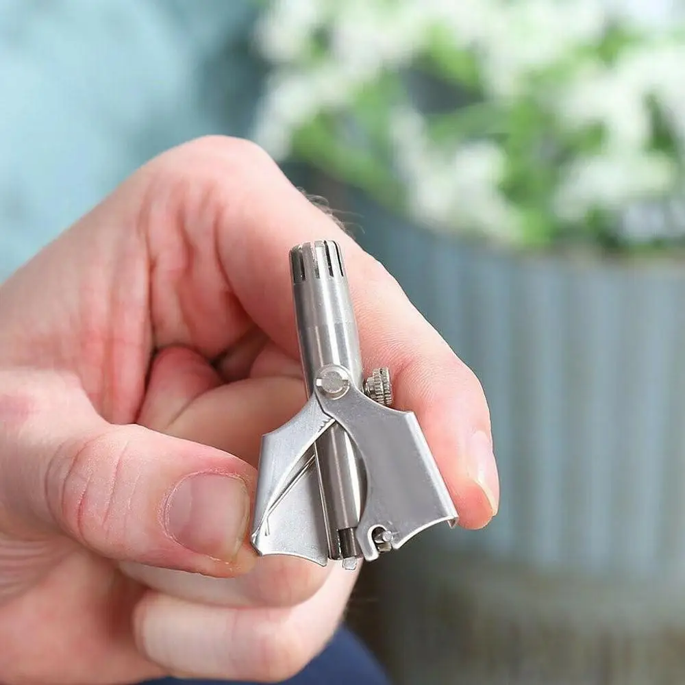 

2020 Stainless Steel Manual Nose Trimmer For Shaving Nose Ear Hair Trimmer Shaver Face Care For Man Washable Device dropshipping
