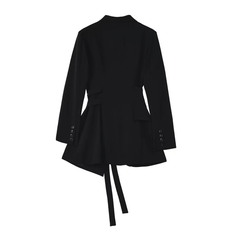 

Spring Autumn Korean Office Women Blazer with Belt Loose Casual Office Lady Vintage Jacket feminino