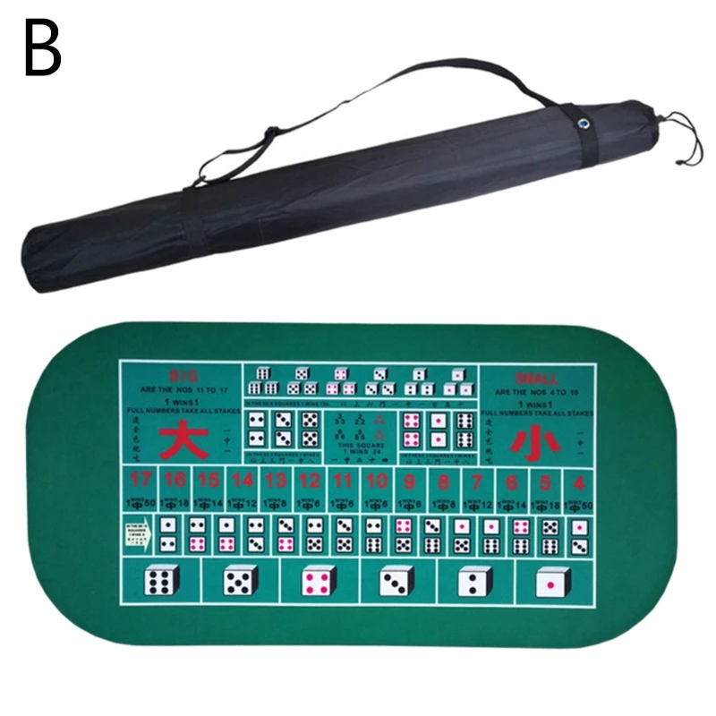 

1.20.6m Casino Table Mat Rubber Poker Mat Baccarat Dice Blackjack Desk Pad