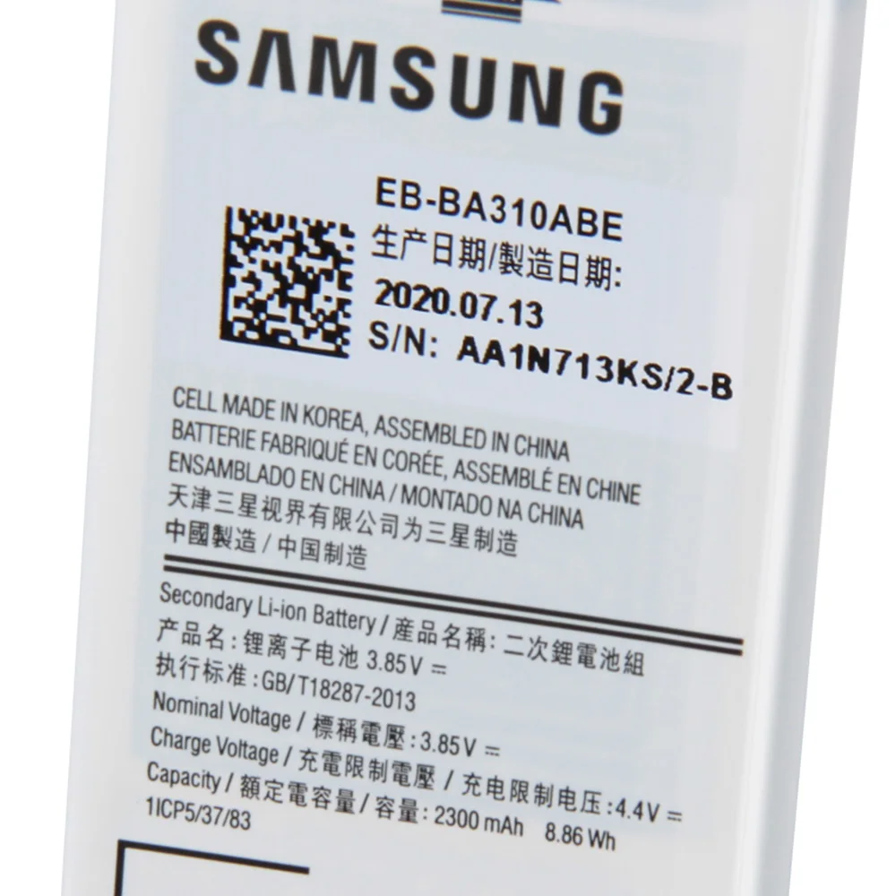 Оригинальный аккумулятор Samsung EB BA310ABE BA310ABA для GALAXY A3 2016 Edition A310 A5310A батареи с NFC
