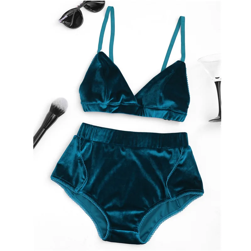 Хит продаж Модный Купальник с пуш ап бюстгальтер трусики высокой талией женское