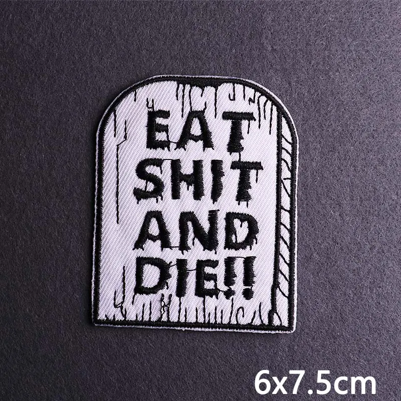 Панк Orc фитнес Животные Вышитые Патчи для одежды наклейки хиппи заплатка с