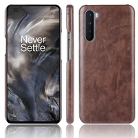 oneplus nord case one plus nord retro pu leather litchi pattern skin hard back cover for oneplus nord oneplusnord phone case