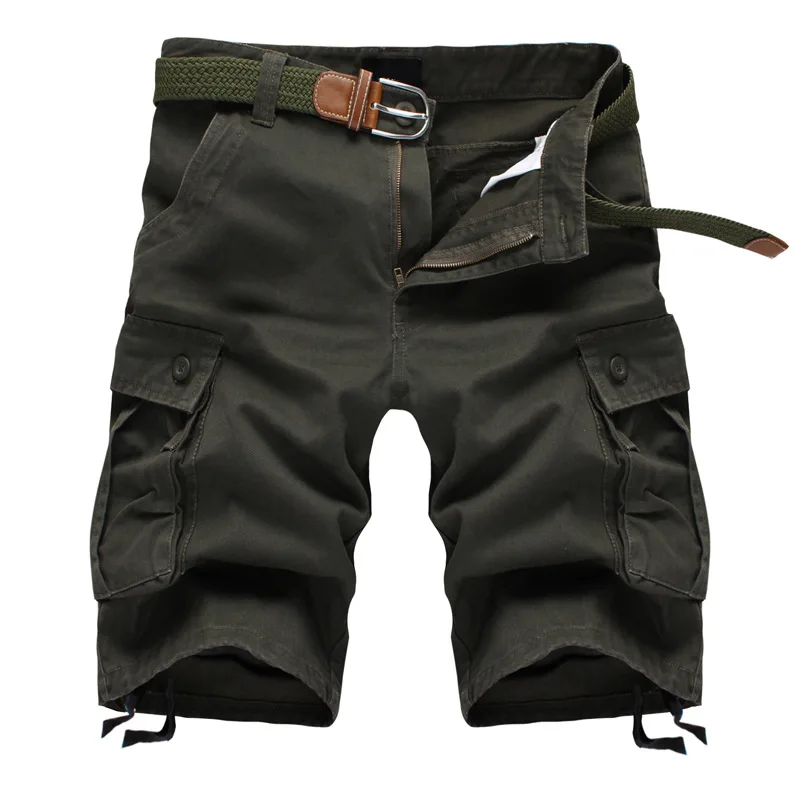 

Cargo Shorts Men Summer Casual Cotton Baggy Multi Pocket Military Zipper Breeches Camouflage Tactical Work Shorts Plus Size 44