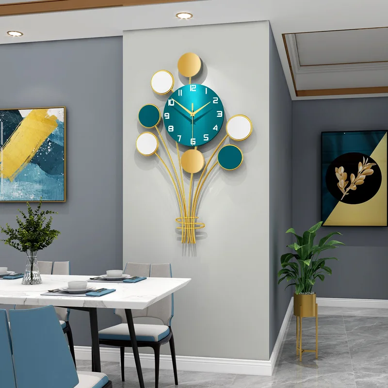 

Модные креативные светящиеся Роскошные Настенные часы для гостиной и других помещений, настенные часы с воздушным шаром, художественное ук...