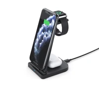 wireless charger station 3 in 1 qi fast charging stand dock for apple watch iwatch 1 2 3 4 airpods 1 2 iphone xs max xs xr 8