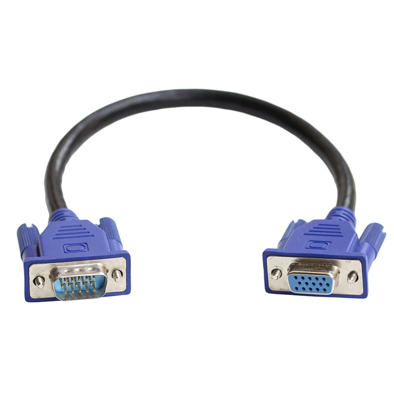 25 см HD15Pin VGA D-Sub короткий видео кабель мужчин и мужчин M/M мужчин и женщин RGB для монитора