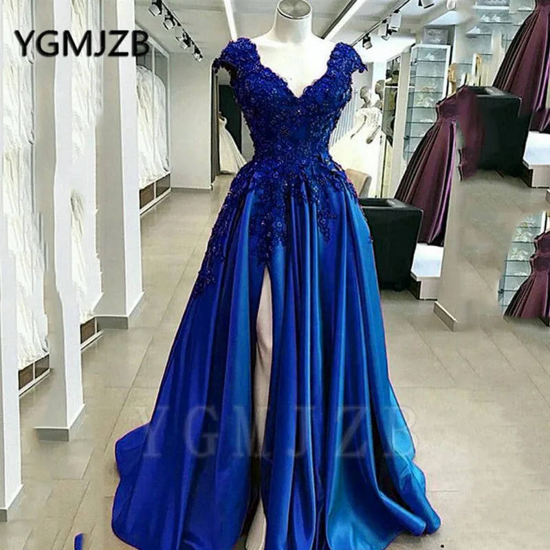 Женское кружевное вечернее платье фиолетовое ТРАПЕЦИЕВИДНОЕ ПЛАТЬЕ С V-образным