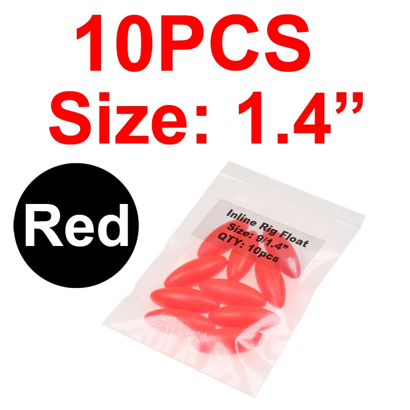 10pcs red 9l1.4 JIGEECARP 10 шт. поплавок для ловли сома, плавучий поплавок из этиленвинилацетата, поплавок для соленой воды, Рыболовные Поплавки, аксессуары, снапперы - Цвет: 10pcs red 9l1.4