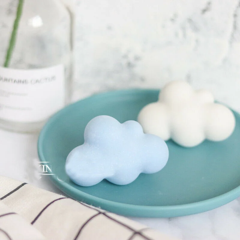 Sugarcraft силиконовая форма для тортов фондана 3D облако мыла глины воска свечи | Дом и