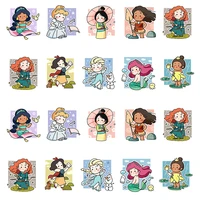 disney cartoon style princess epoxy resin charms jewelry findings for diy earrings jewelry making base accessories supply fsd319