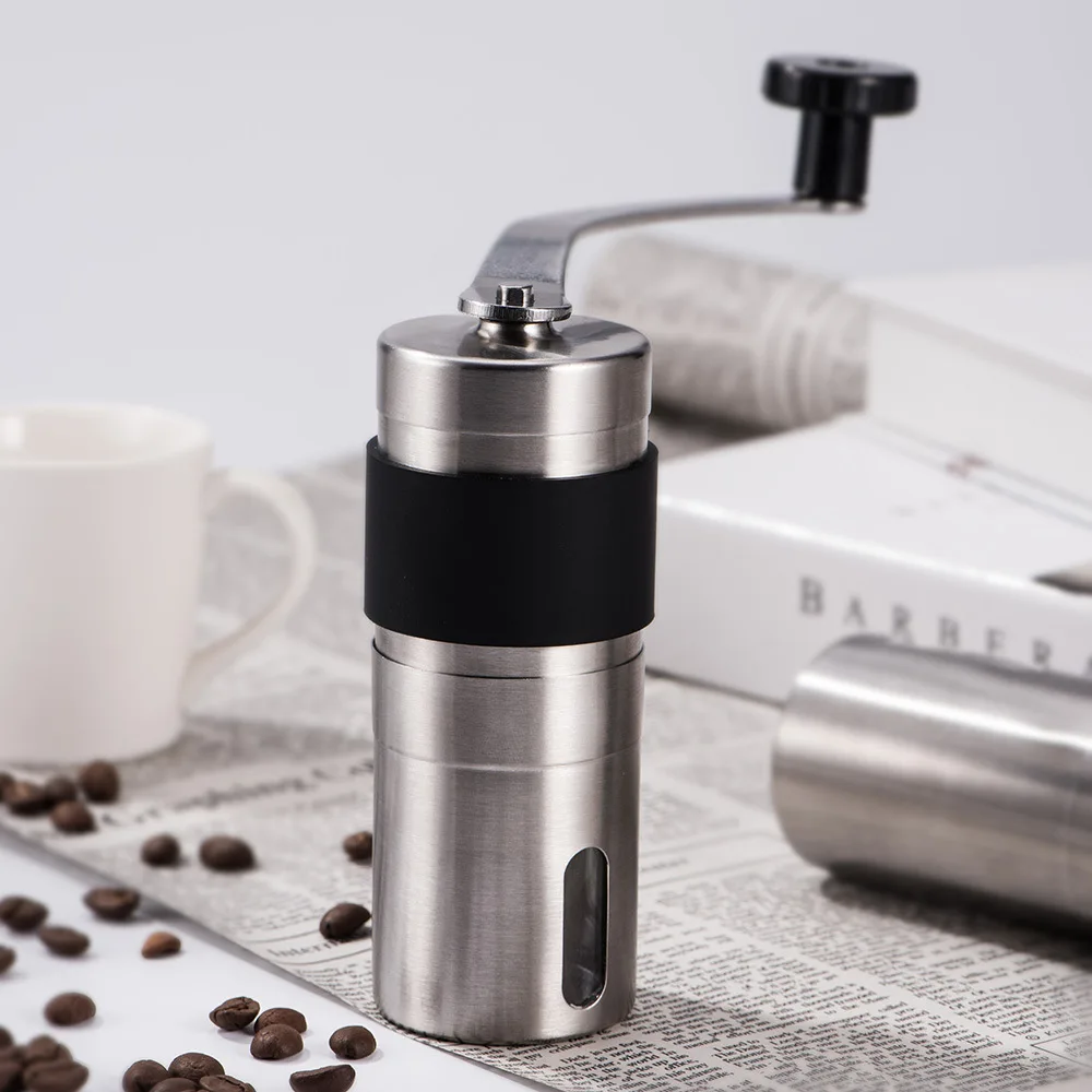 

Stainless Steel Bean Grinder Coffee Bean Grinder Household Portable Manual Coffee Grinder