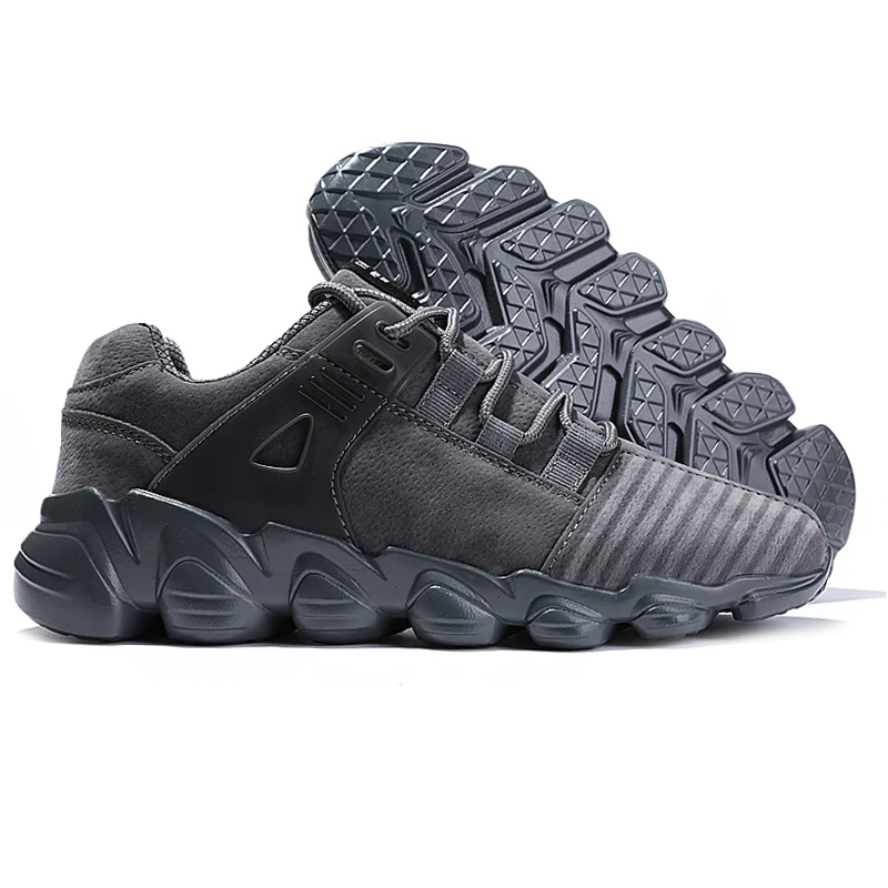 Non-Slip Male Suede Sneakers Men Casual Shoes Walking Driving Shoe Outdoor Flat Comfortable Lightweight Breathable For Man | Обувь