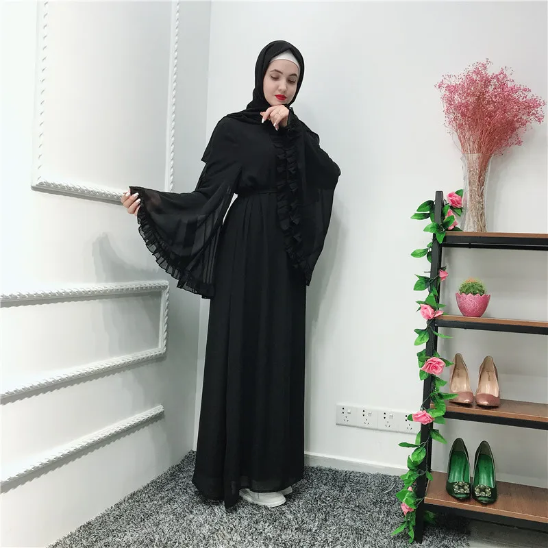 

Summer Chifffon Abaya turkey Muslim Dress Abayas For Women Caftan Elbise Hijab Dress Robe Femme Ramadan Kaftan Islamic Clothing