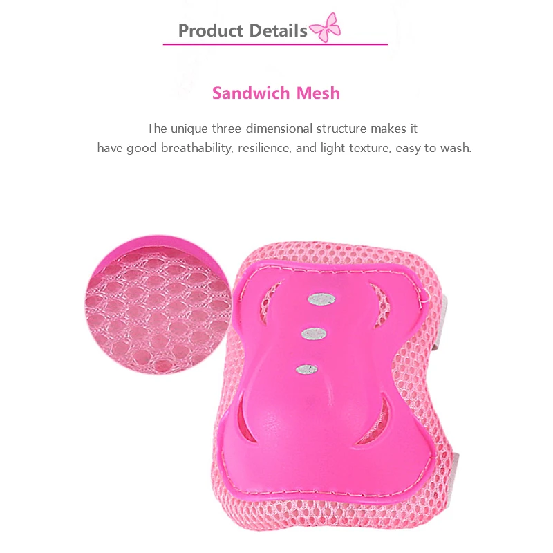 

Kids Knee Support Teens Elbow Knee Wrist Protective Guard Safety Gear Pads Children Heart Kinesiology Brace Knee Pads For Sports