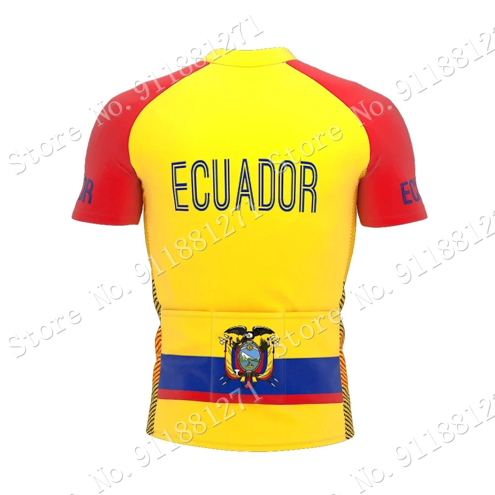 Эквадор 2021 мужская летняя велосипедная Джерси с коротким рукавом одежда для