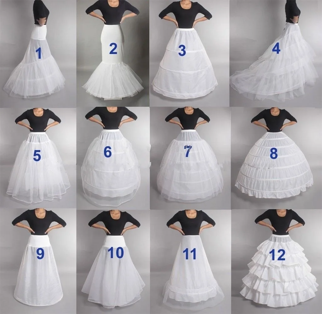 

Wedding Petticoat Crinoline Slip Underskirt Bridal Dress Hoop Vintage Slips