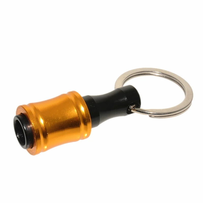

1/4inch Hex Shank Aluminum Alloy Screwdriver Bits Holder Extension Bar Drill Screw Adapter Quick Release Keychain Easy Change