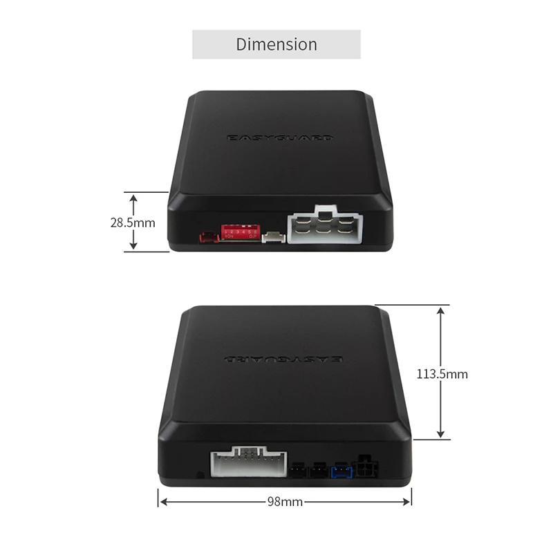 

Easyguard Smart key keyless go car alarm system remote engine start push button start touch password entry DC12V