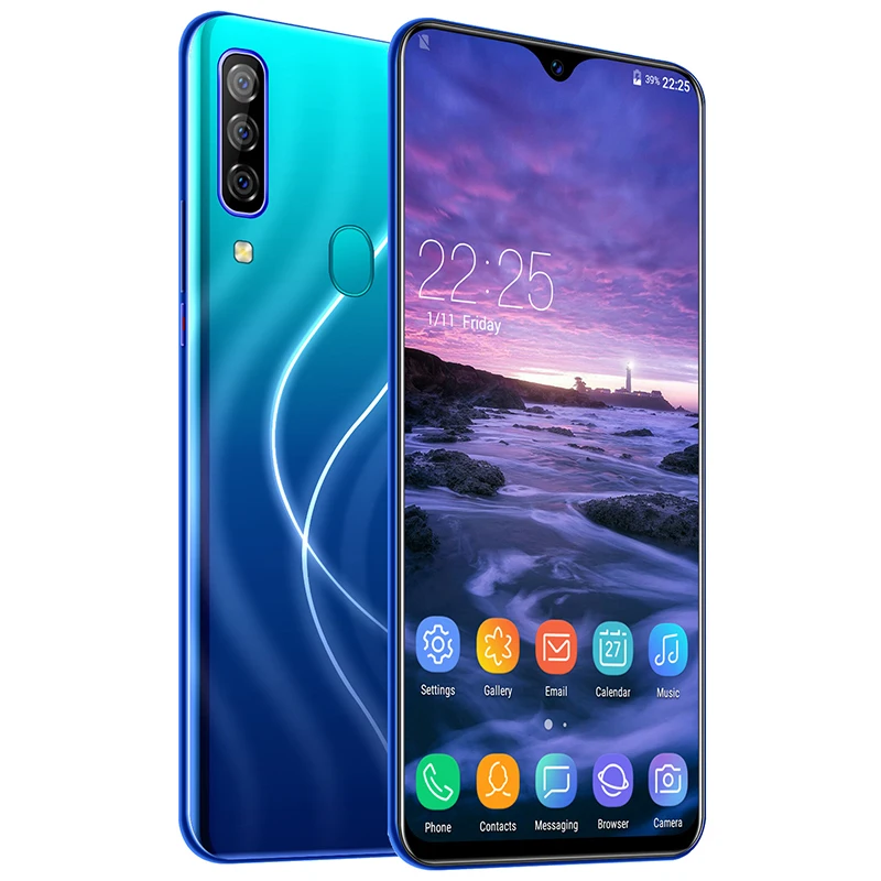 Глобальная версия три тыловых камеры Четырехъядерный 4 Гб + 64 мобильный телефон 6 0