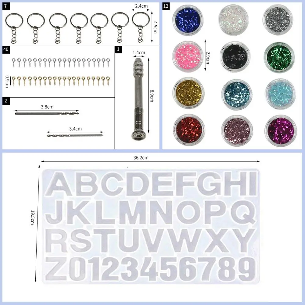 Алфавит из смолы силиконовый набор форм обратной литья с изображением букв и