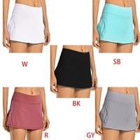 women 2 in 1 tennis skorts skirts quick dry athletic sports running active pleated shorts mid waist volleyball shorts s 5xl