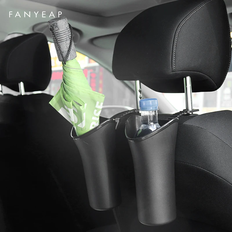 

Car-mounted trash can umbrella storage auto hanging folding umbrella cover cup holder multi-function storage bucket