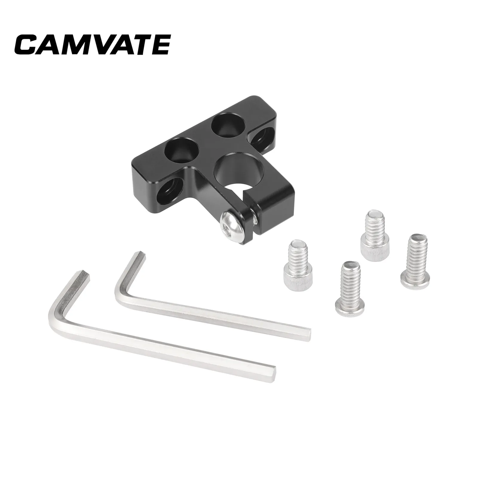 Стандарт камеры CAMVATE 15 мм с одним стержнем и зажимной рельс адаптер 1/4 &quot-20